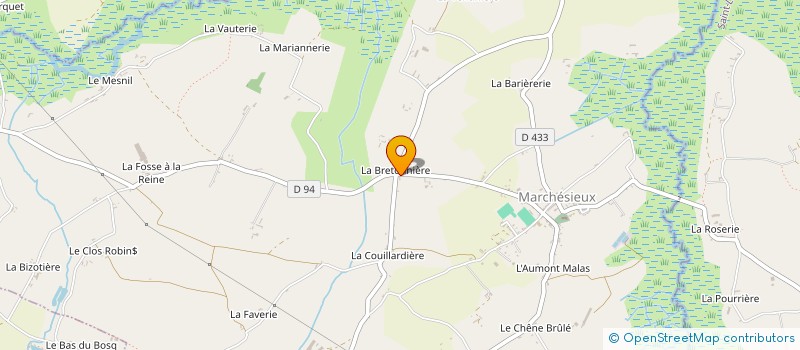 localisation de l'entreprise EARL DE LA VALLEE D'ANGOT à SAINT-MARTIN-D'AUBIGNY