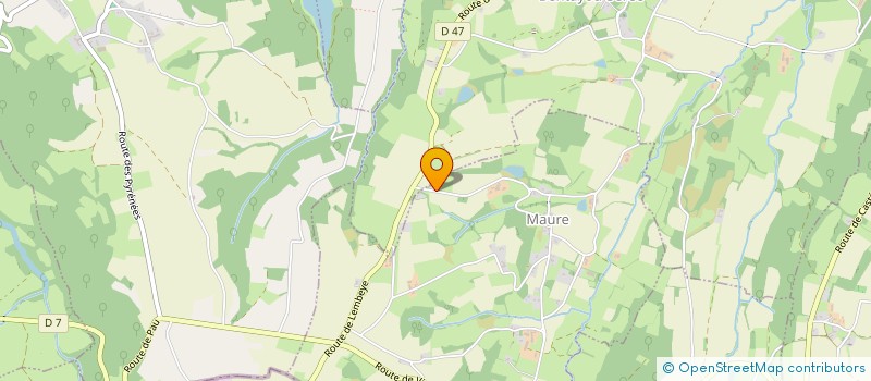 localisation de l'entreprise EARL DE LA VALLEE DU LOUET à MAURE