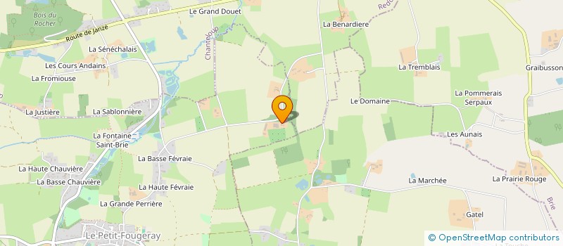 localisation de l'entreprise EARL DE LA VARIAIS à LE PETIT FOUGERAY