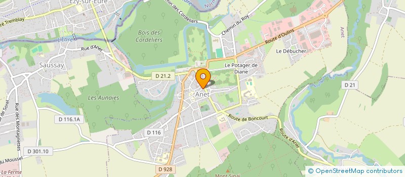 localisation de l'entreprise EARL DE LA VAUCOULEURS à ANET