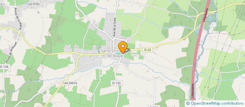 localisation de l'entreprise EARL DE LA VERGNEE à SAINT-CHRISTOLY-DE-BLAYE