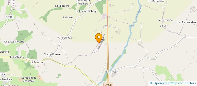 localisation de l'entreprise EARL DE LA VERRERE à LE PIN-LA-GARENNE