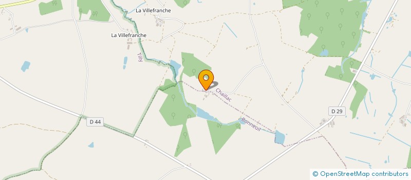 localisation de l'entreprise EARL DE LA VERRERIE à CHAILLAC