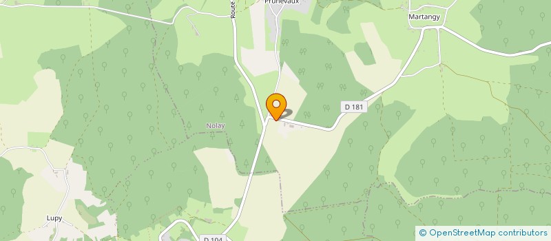 localisation de l'entreprise EARL DE LA VERRERIE à NOLAY