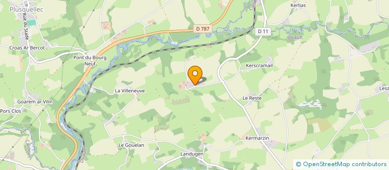 localisation de l'entreprise EARL DE LA VERTE VALLEE à DUAULT