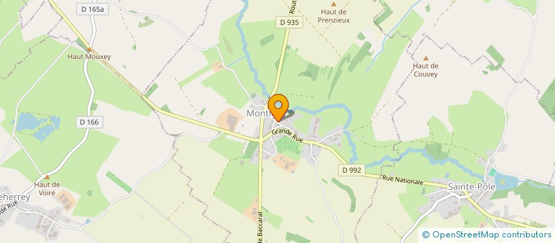 localisation de l'entreprise EARL DE LA VERVEINE à MONTIGNY