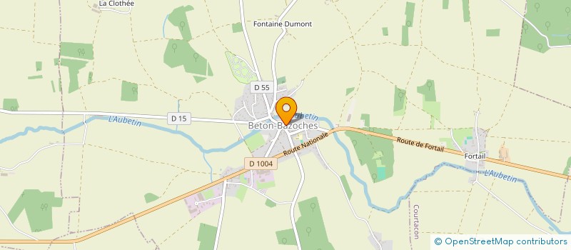 localisation de l'entreprise EARL DE LA VIGNE à BETON-BAZOCHES