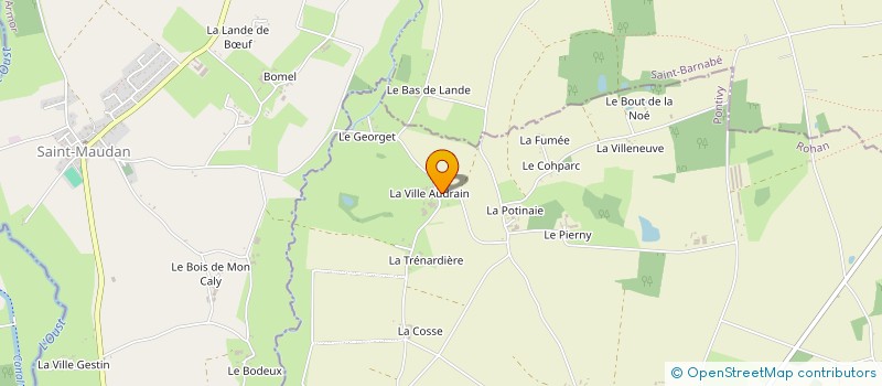 localisation de l'entreprise EARL DE LA VILLE AUDRAIN à ROHAN