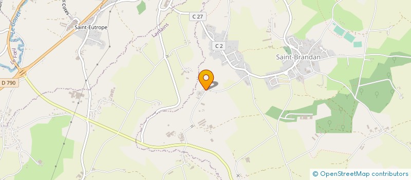 localisation de l'entreprise EARL DE LA VILLE CADIO à SAINT-BRANDAN