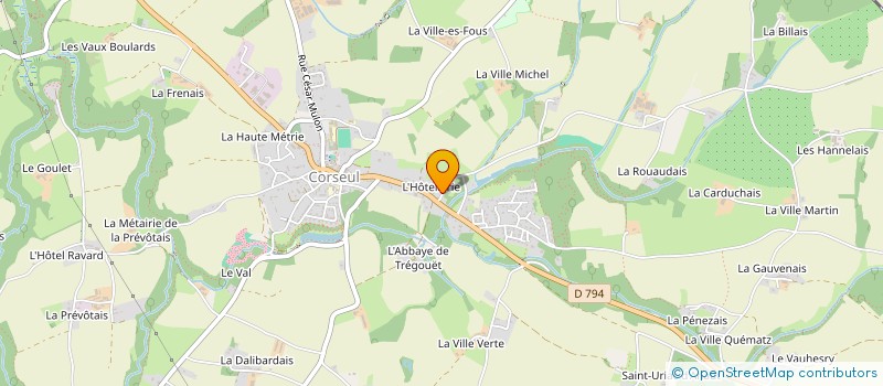 localisation de l'entreprise EARL DE LA VILLE DENEU à CORSEUL