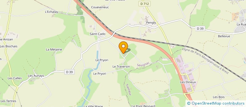localisation de l'entreprise EARL DE LA VILLE ES JOUHIERS à SEVIGNAC