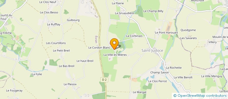 localisation de l'entreprise EARL DE LA VILLE ES MIERES à SAINT-JUDOCE