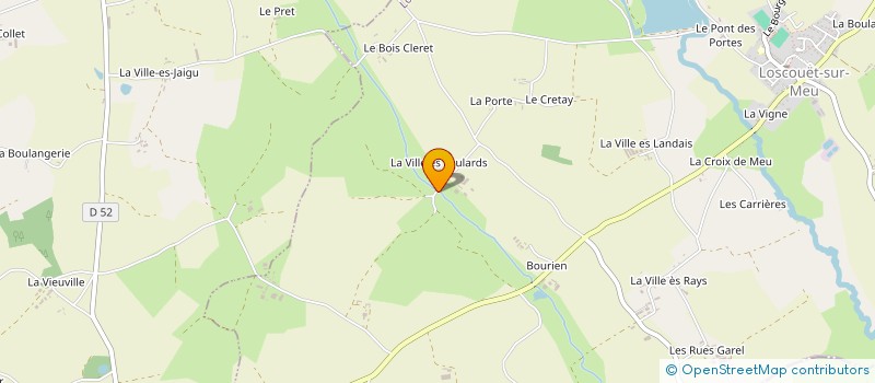 localisation de l'entreprise EARL DE LA VILLE ES TOULARD à LOSCOUET-SUR-MEU
