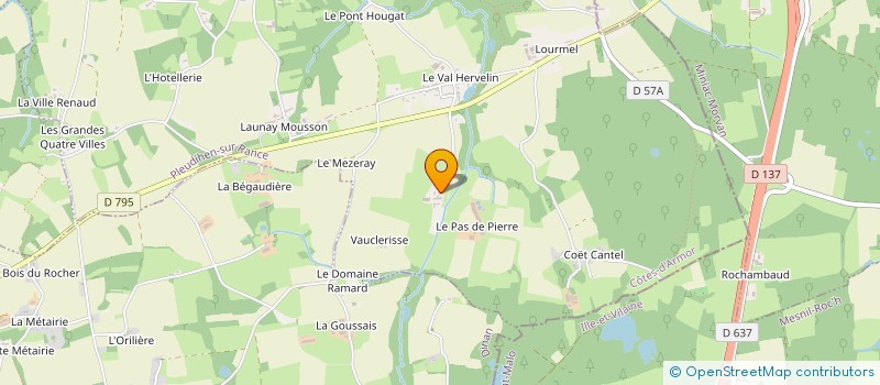 localisation de l'entreprise EARL DE LA VILLE GICQUEL à PLEUDIHEN SUR RANCE