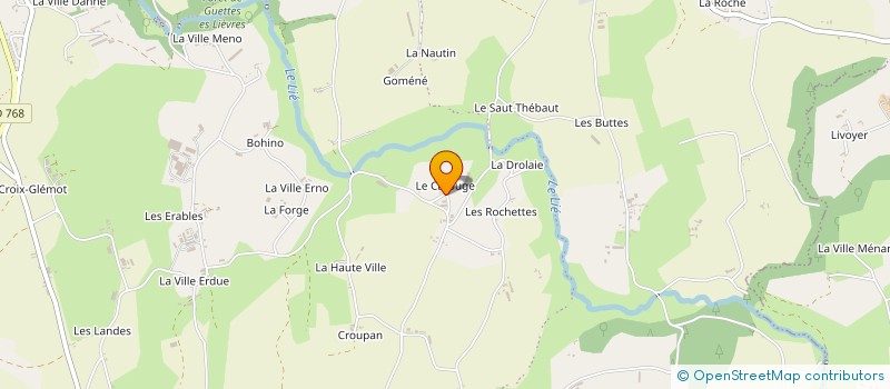 localisation de l'entreprise EARL DE LA VILLE HELLIO à PLOUGUENAST-LANGAST