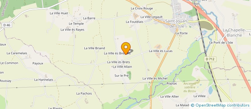 localisation de l'entreprise EARL DE LA VILLE JACQUELOT  SAINT-JOUAN-DE-L'ISLE