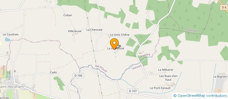 localisation de l'entreprise EARL DE LA VILLE JOSSE à VAL D'OUST