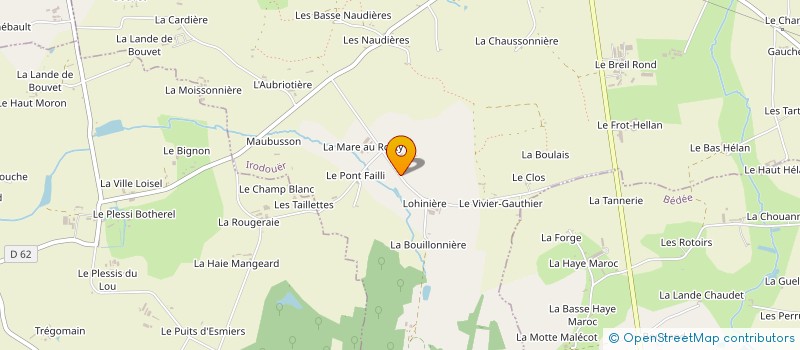 localisation de l'entreprise EARL DE LA VILLE LIEU à IRODOUER