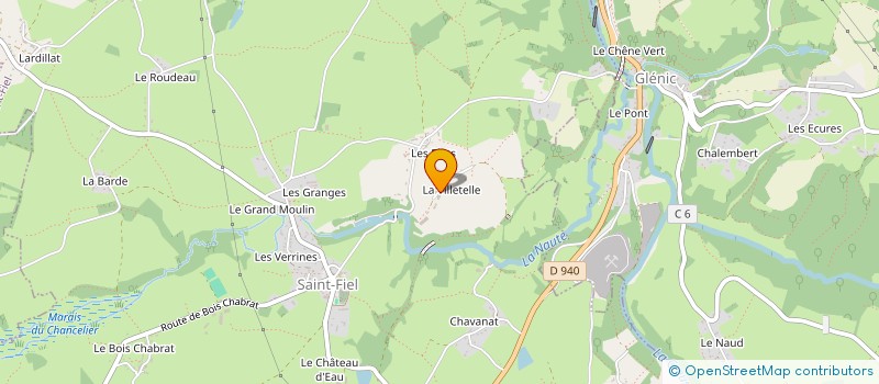 localisation de l'entreprise EARL DE LA VILLETELLE à SAINT-FIEL