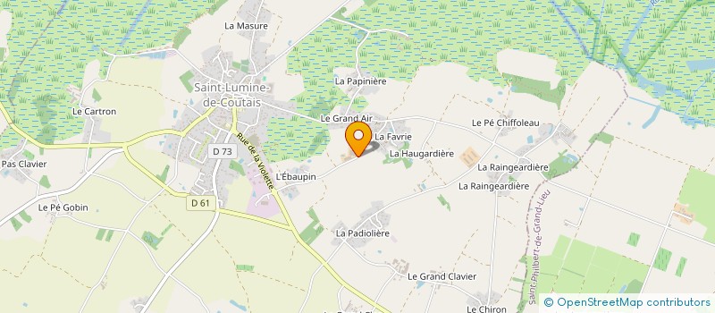 localisation de l'entreprise EARL DE LA VINETTE à SAINT-LUMINE-DE-COUTAIS