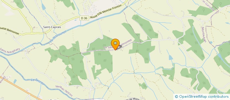 localisation de l'entreprise EARL DE LA VINOUZE à VERLHAC-TESCOU