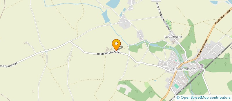 localisation de l'entreprise EARL DE LA VITRERIE à COULOMBIERS