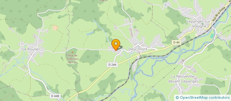 localisation de l'entreprise EARL DE LA VOLOGNE à DEYCIMONT