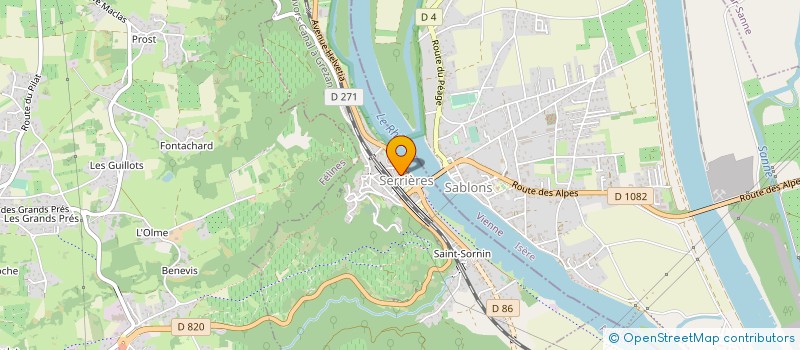 localisation de l'entreprise EARL DE LA VOUTE à SERRIERES