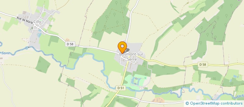 localisation de l'entreprise EARL DE LABRY  BOSMONT-SUR-SERRE