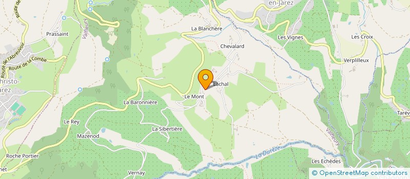 localisation de l'entreprise EARL DE LACHAL à VALFLEURY