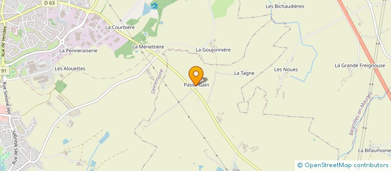 localisation de l'entreprise EARL DE LAJOANNE  LA SEGUINIERE