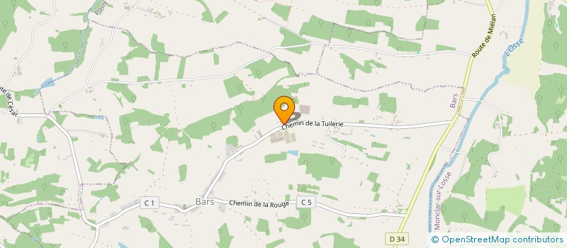 localisation de l'entreprise EARL DE LAMEZAN  IDRAC-RESPAILLES