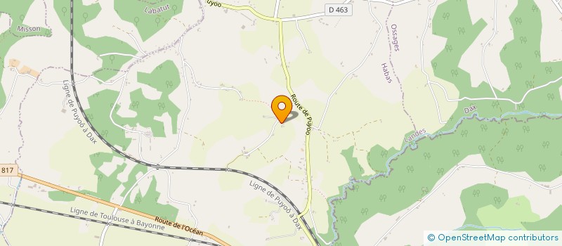 localisation de l'entreprise EARL DE LANNELADE  HABAS