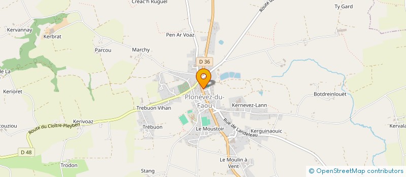 localisation de l'entreprise EARL DE LANNUNVEZ  PLONEVEZ-DU-FAOU