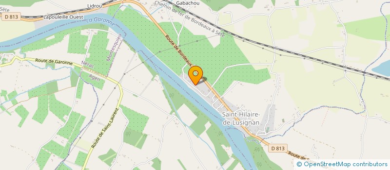 localisation de l'entreprise EARL DE LAPIQUE à SAINT-HILAIRE-DE-LUSIGNAN