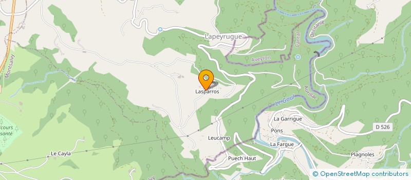 localisation de l'entreprise EARL DE LASPARROS à LAPEYRUGUE