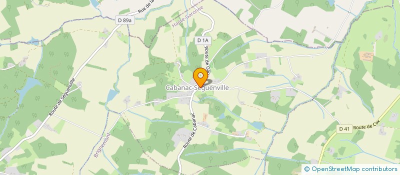 localisation de l'entreprise EARL DE LASSALE  CABANAC-SEGUENVILLE