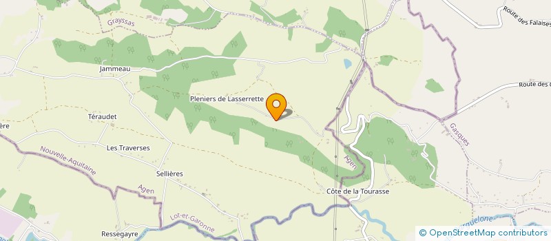 localisation de l'entreprise EARL DE LASSERRETTE à CLERMONT-SOUBIRAN