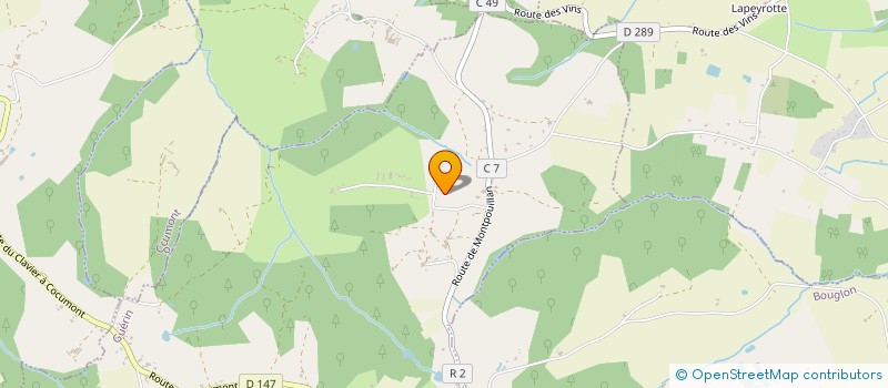 localisation de l'entreprise EARL DE LAUDET  GUERIN