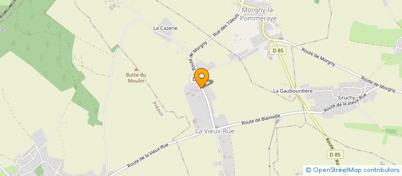 localisation de l'entreprise EARL DE LAVIEUXRUE  LA VIEUX-RUE