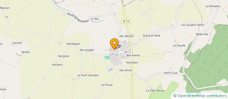 localisation de l'entreprise EARL DE LEIN ER VOURCH à SILFIAC