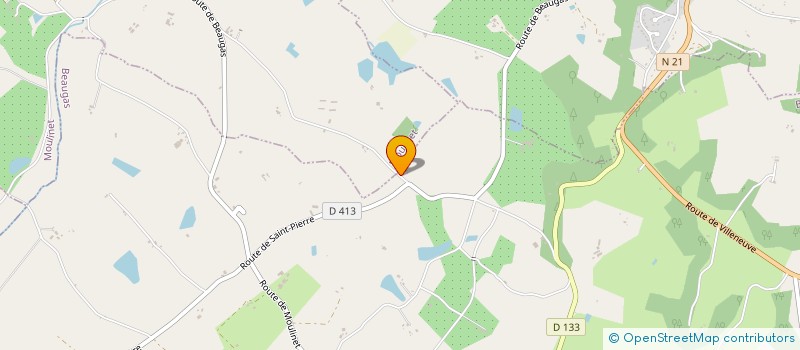 localisation de l'entreprise EARL DE LENTIGNAC  MOULINET