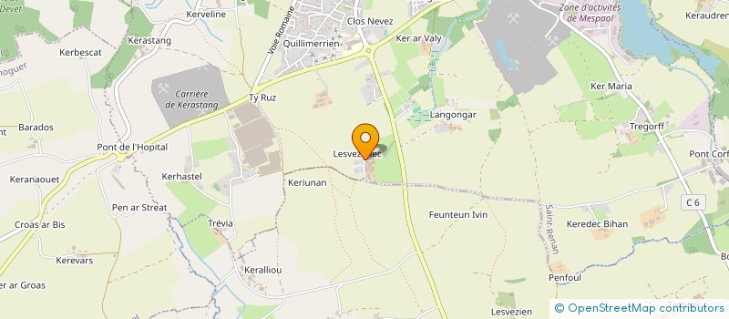 localisation de l'entreprise EARL DE LESVEZENEC à SAINT RENAN