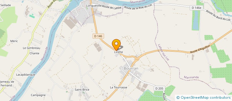 localisation de l'entreprise EARL DE LIRETTE à BOURRAN
