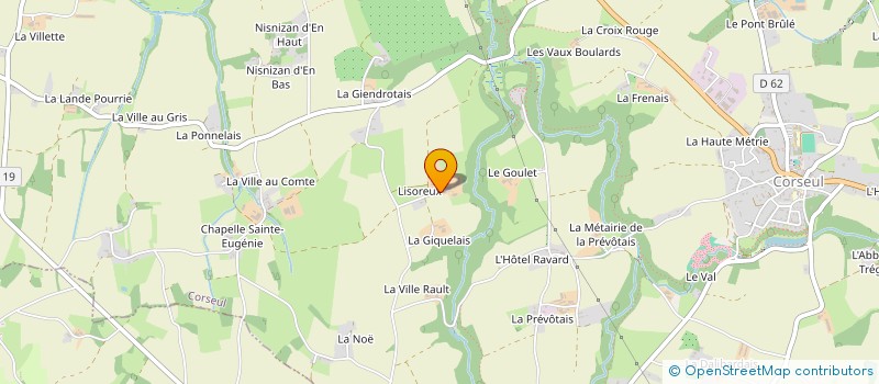localisation de l'entreprise EARL DE LISOREUX  CORSEUL
