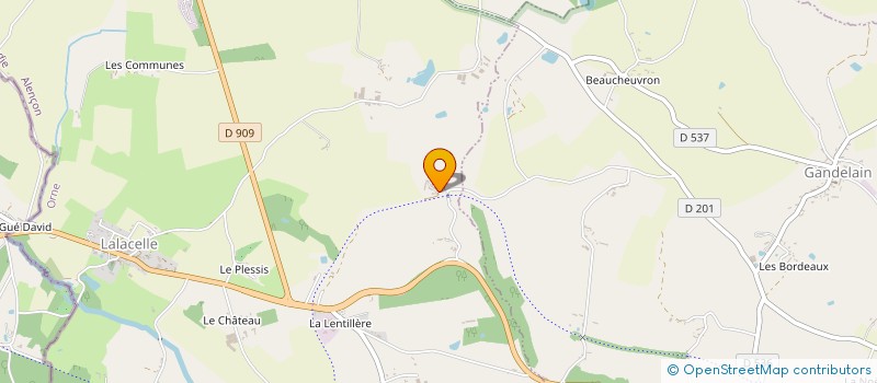 localisation de l'entreprise EARL DE LIVET à JOUE-DU-BOIS