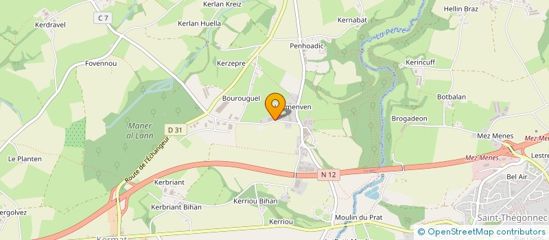 localisation de l'entreprise EARL DE LOCMENVEN  GUICLAN