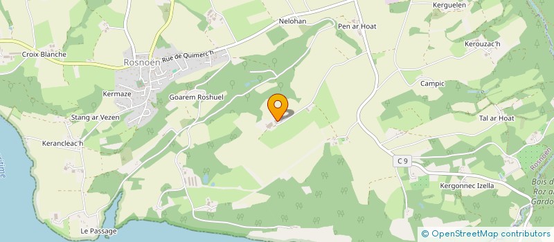 localisation de l'entreprise EARL DE LOGUIVY  ROSNOEN