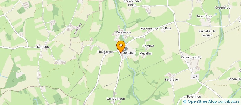 localisation de l'entreprise EARL DE LOSTALLEN à GUICLAN