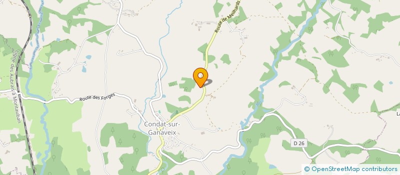 localisation de l'entreprise EARL DE LUC  CONDAT-SUR-GANAVEIX